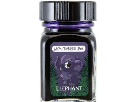 Monteverde Jungle Elephant Ink Bottle, Purple - 30ml For Sale