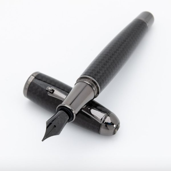 Monteverde Super Mega Carbon Fibre Fountain Pen - Black RT Cheap