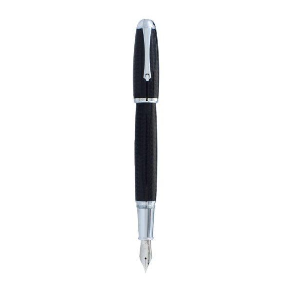 Monteverde Super Mega Carbon Fibre Fountain Pen - Black CT Supply